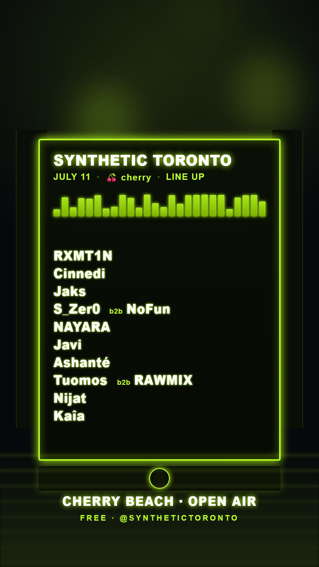 Flyer — CHERRY — Cherry Beach Open Air, 11 Jul 2026